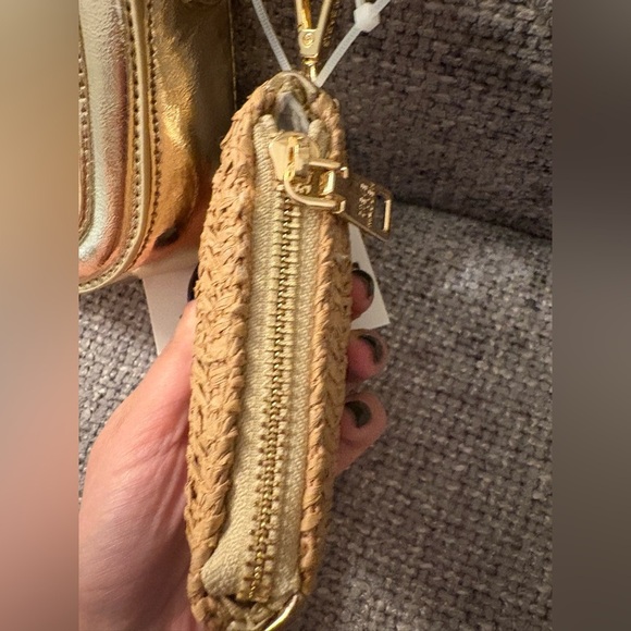 BNWT Steve Madden Gold Shoulder Bag + Coin Purse - Picture 5 of 16